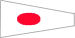 Pennant One Signal Code Flag