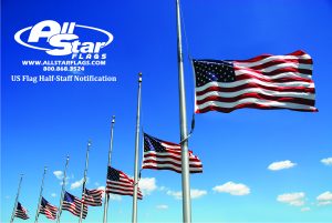 American Flags Half-Staff