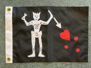 Appliqued Blackbeard Flag