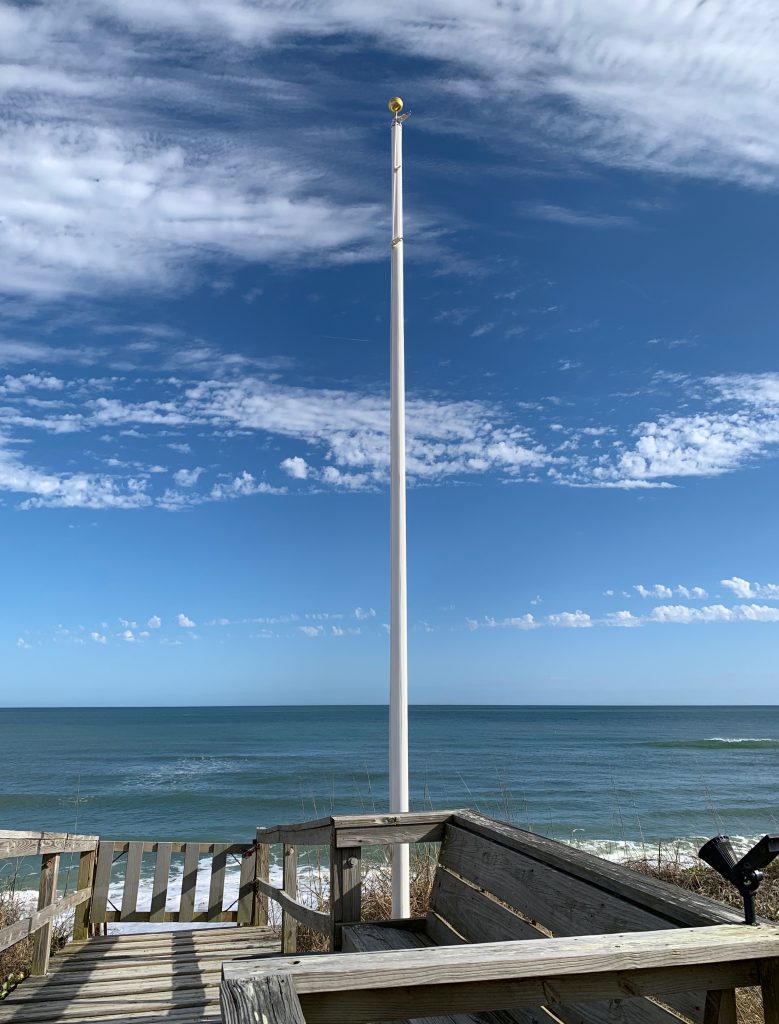 25&rsquo; Fiberglass Flagpole - Oceanfront | All Star Flags