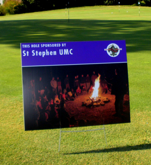 Custom Hole Sponsor Signage