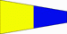 Pennant Five Signal Code Flag