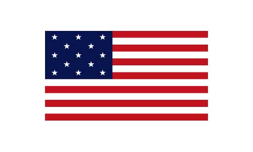 13 Star American Flag