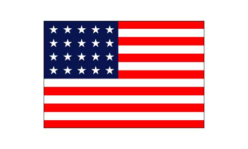 20 Star American Flag