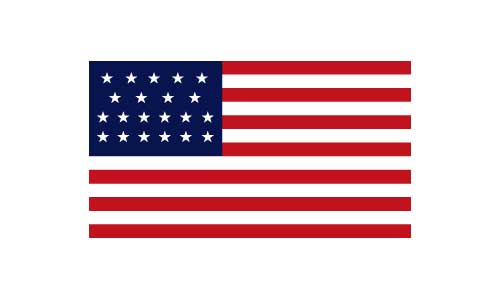 21 Star American Flag