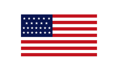 25 Star American Flag