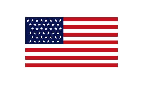 43 Star American Flag